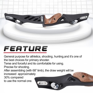 Nika Archery 220026 ET1S 17Inch ILF LH RECURVE RUSER за рецистери лък комплект оборудване цел на открито стрелба и лов