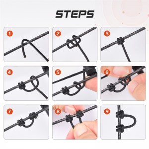 Elong външен 280083 стрелба с лък Plops Въже 5 5inches стрелба с лък, обслужващ резба D loop въже освобождаване материал