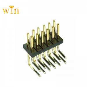 2x5p двоен ред десен ъгъл на щифта за заглавка