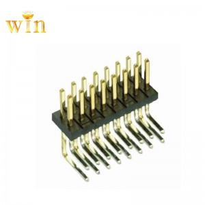 2x5p двоен ред десен ъгъл на щифта за заглавка