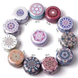 Свещник буркан замръзнал метал може да бонбони опаковки калай 77 * 50mm