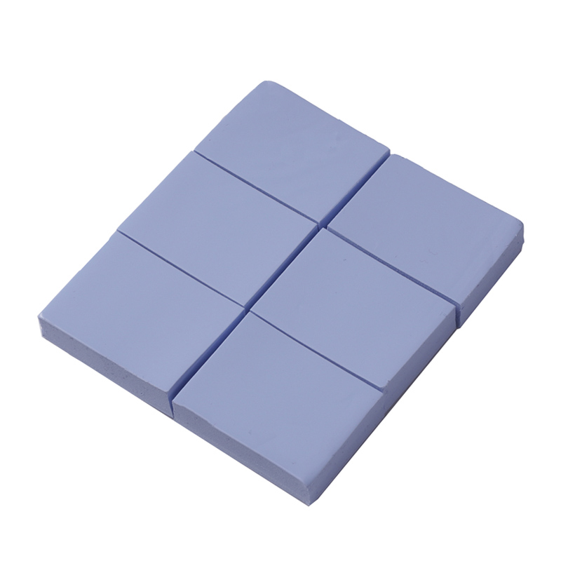 Доставка на синя термична проводима силиконов лист, амортисьор IC чип силиконов лист, електронен и електрически радиатор мивка