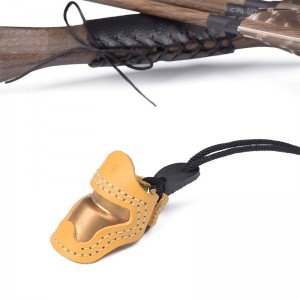 Elong външен 420029 s размер стрелба с лък флортерадостен ръчно изработен палец пръст защитник стрелба с лък палец пръстен