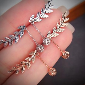 Туочен бижута обичай 18k розаnyellow златна мода обеци обръчи за подарък