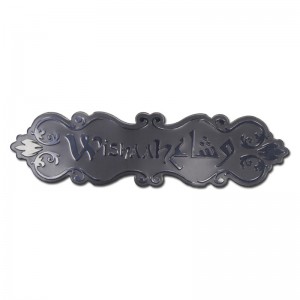 Метал златен анодизиран персонализиран алуминиев парфюм стикер