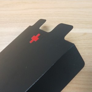 Лесно сгънете PC батерията изолация лист черен копринен печат печат изолация гарнитура dongguan висока температура милар лист