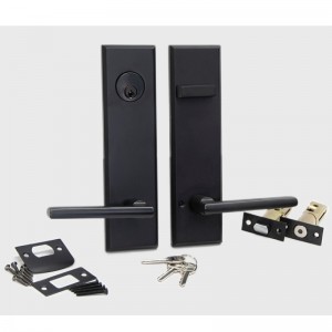 6201 дълъг комплект за заключване на вратата на вратата, модерен висококачествен комплекти за дръжка с цинкова сплав за входната в...