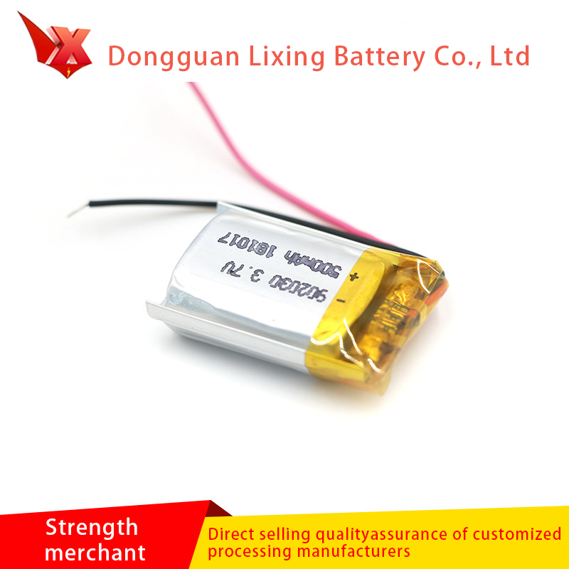 Доклад за директните продажби на производителя с ЦБ литиева батерия 902030 Защита на околната среда Литиева батерия Голям капацитет 500MAH полимерна батерия