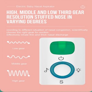 Електрическо засмукване на носа за бебето автоматично Snot Sucker за батерии за малки деца Booger Sucker за бебета