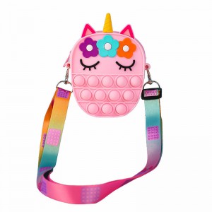 Кръстосана чанта Силиконова чанта за мехурчета