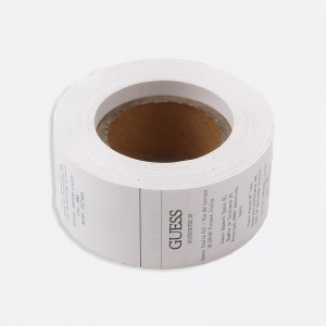 Горещ продава нов продукт, персонализирани аксесоари за облекло на екрана сатен тъкани етикети за дрехи шапка обувки