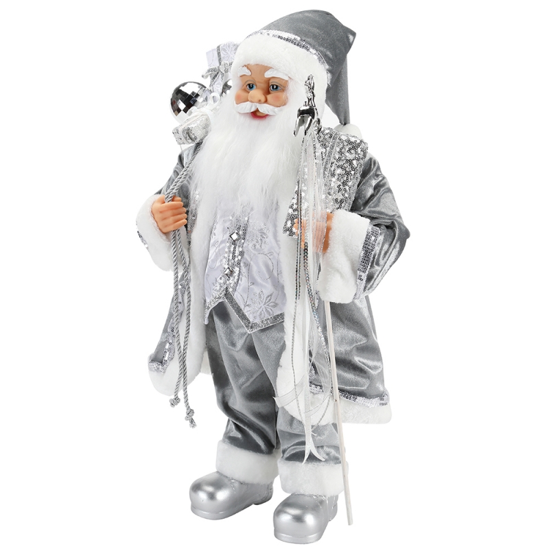 45 ~ 62cm Коледна стояща Santa Claus украшение декорация фигурка колекция тъкан празник фестивал xmas plush персонализиран елемент