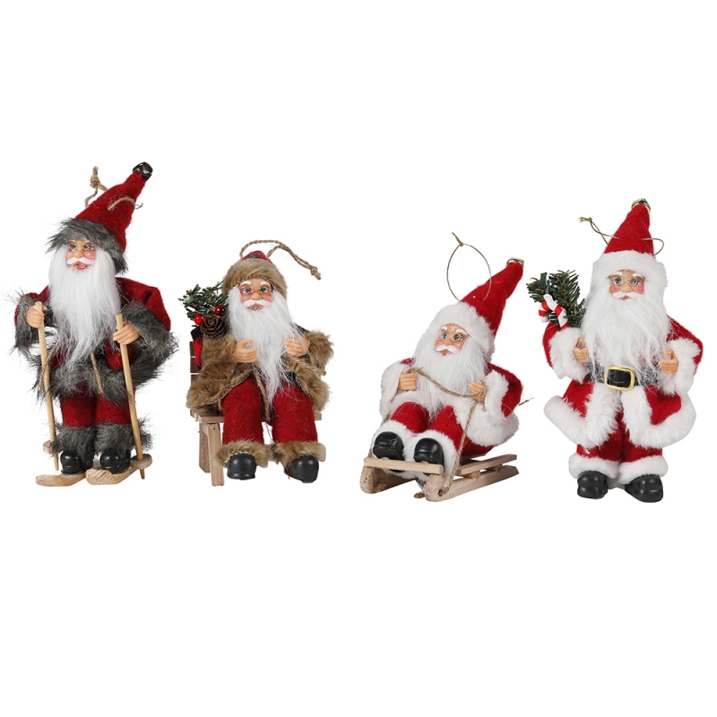 8 инча Коледа Santa Claus орнаменти декорации дърво висящи фигурки колекция кукли висулка малки традиционни