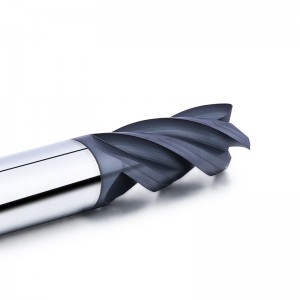 TULGSTN CARBIDE CNC инструменти 4 плосък флейта фреза резачка 45 градуса крайна мелница за въглеродна стомана