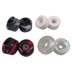 58mm * 32mm 85A Quad Roller Skate Wheels вградена колело Вихъл Смес Цветно колело