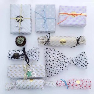 CMYK печат хартиена вестници занаятчийска хартия по поръчка хартия за опаковане на хартия за сватба или парти за подаръци