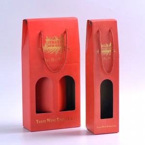 Висококачествена и красива червена опаковка кутия