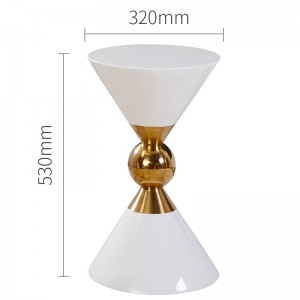 Луксозна странична маса Блек конзолна маса Nordic Съвременна ъглови кафе Таблица