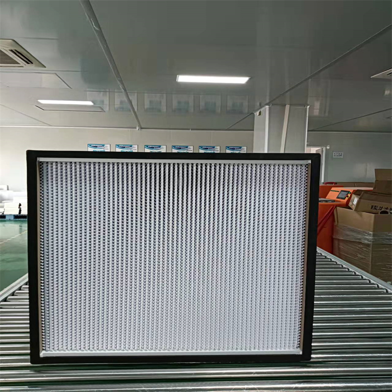 Дървена рамка Персонален чиста стая Deep Pleat HVAC HEPA панелен филтър със стабилна скорост на въздуха