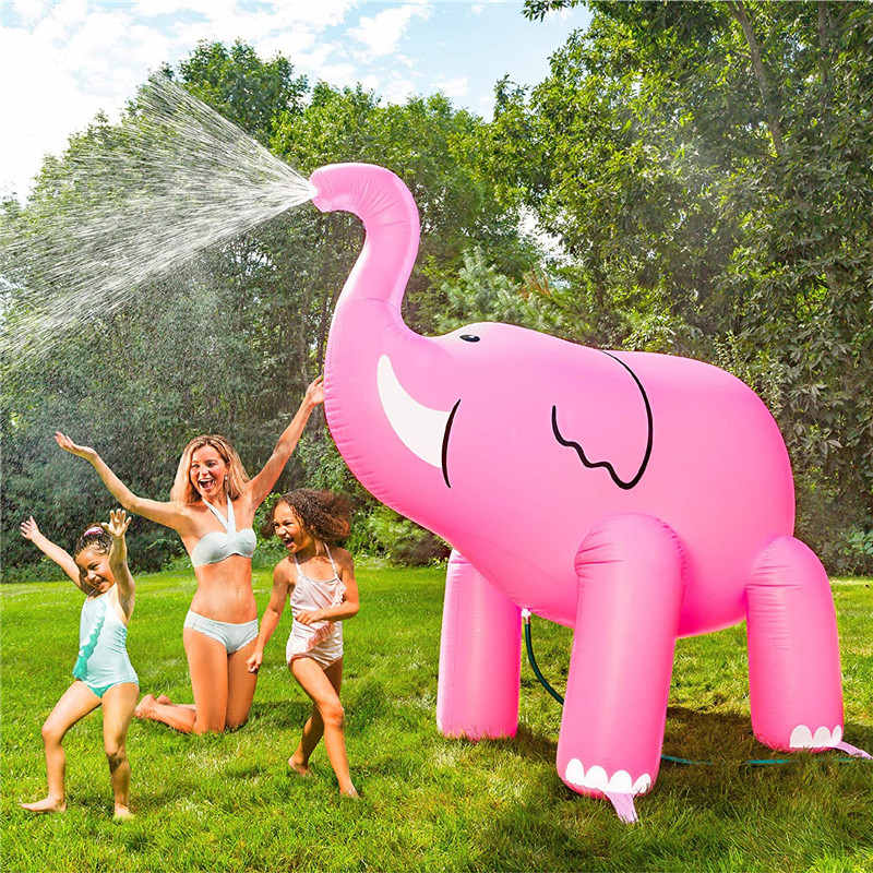 Фабричен изход надуваем слон играчка, PVC надуваема реклама карикатура герой плувка, въздушна играчка за деца