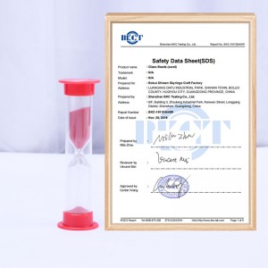 6 бр Пластмасови пясъчни таймер пясъчни часовници пясък таймер 30 секундиn 1 min \\\\ tще 5 минути