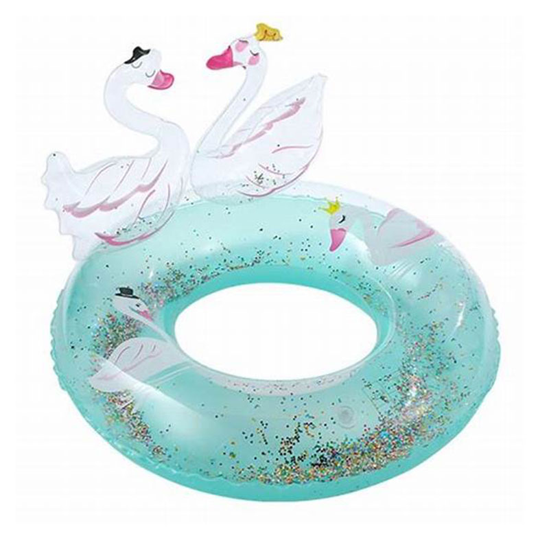 Деца сладък лебед плувен пръстен, надуваем пръстен за деца