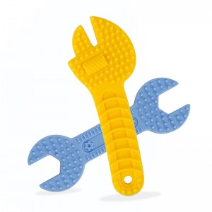 Гаечен ключ чук клещи формират BPA безплатно силиконови бебешки зъбни играчки