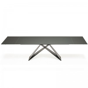 Италиански модерни дизайни 8 души керамичен синтерен камък правоъгълна маса за хранене 6 -местен