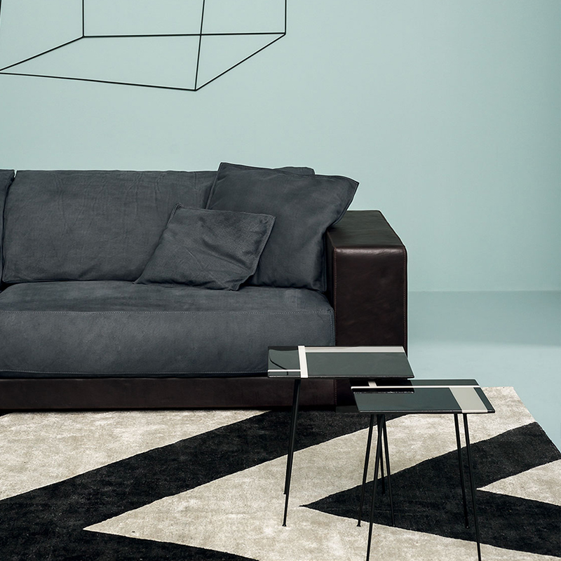 Италиански луксозни истински кожени дивани за домашни мебели хол модерен