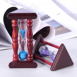 Персонализирайте 15 минути домашен декор пясъчен таймер обзавеждане Дърво голям час часовници