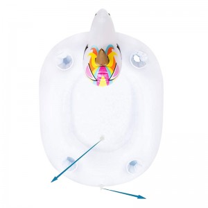 Плаващ държач за напитки за ледени табла, напитки плодов бюфет пикник барбекю охладител, надуваем бар за сервиране на еднорог