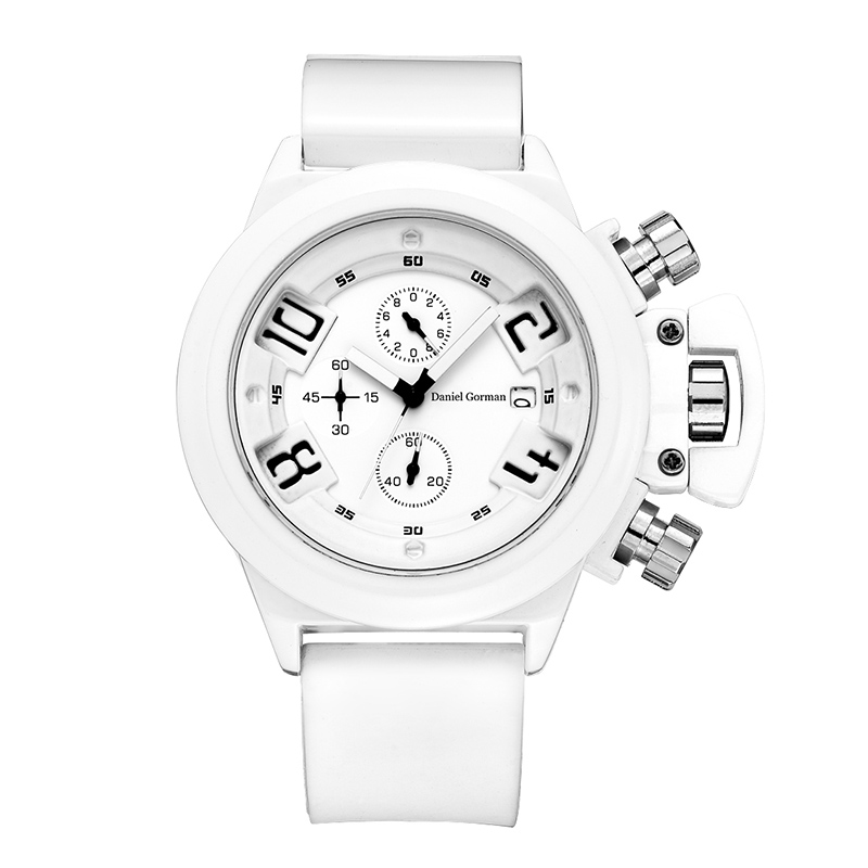 Daniel Gormantop Brand Луксозен спортен часовник мъже Военни часовници Сини гумени каишки Автоматични водоустойчиви часовници RM2208