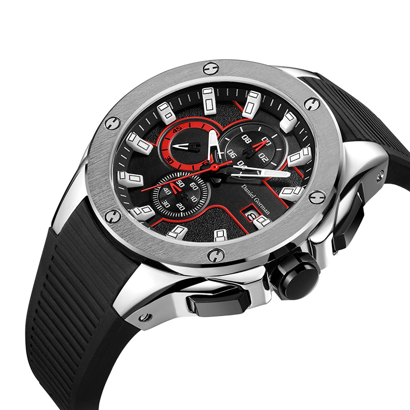 Daniel Gormantop Brand Луксозен спортен часовник мъже Военни часовници Сини гумени каишки Автоматични C часовници RM2205