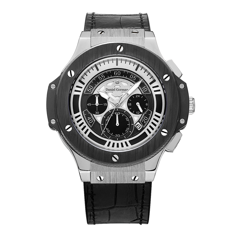 Daniel Gormantop Brand Луксозен спортен часовник мъже Военни часовници Сини гумени каишки Автоматични водоустойчиви часовници RM2204