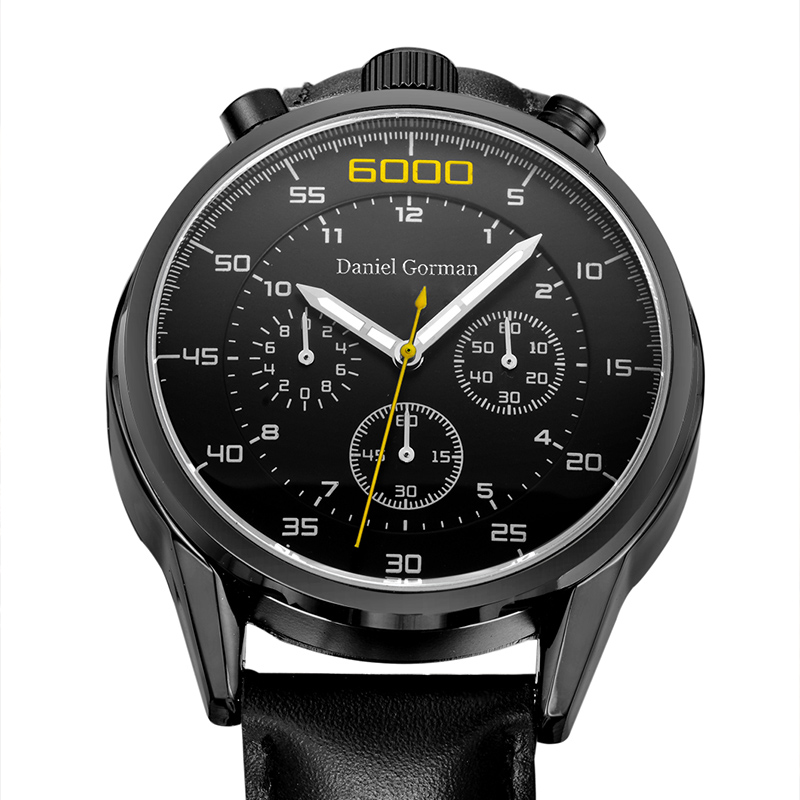 Daniel Gorman Casual Quartz Watch Men Класически спортни часовници от неръждаема стомана класически кварцови часовници