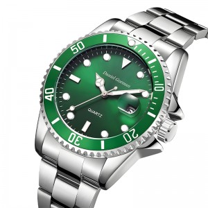 Даниел Горман с най -високо качество на мъжете за спортен часовник Waterproof Classic от неръждаема стомана модна мъжка мъжете за гледане ...