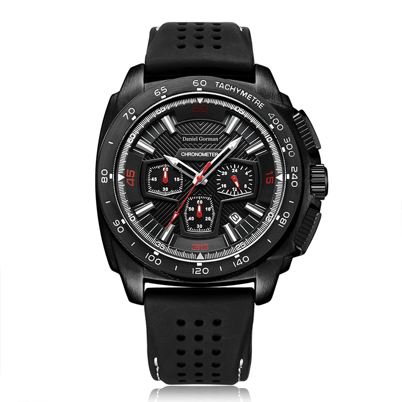 Daniel Gormantop Brand Луксозен спортен часовник мъже Военни часовници Сини гумени каишки Автоматични водоустойчиви часовници RM2206