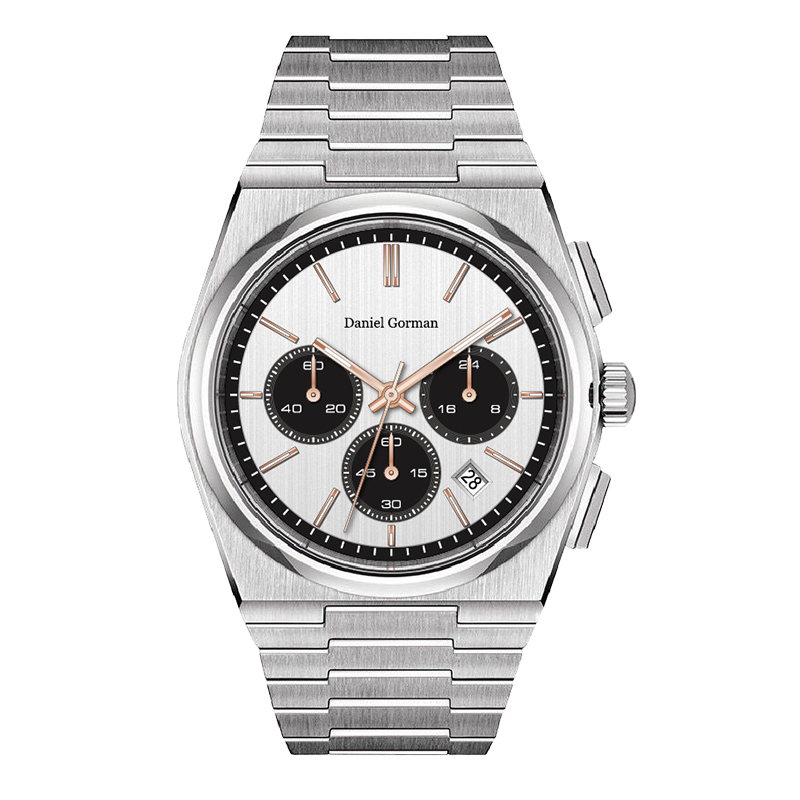 часовници мъже китка от неръждаема стомана многофункционален кварц часовник DG9004