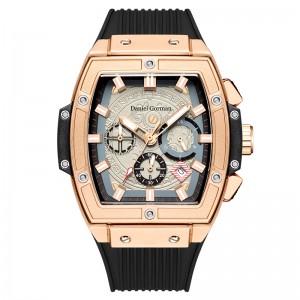 Daniel Gormango13 Марка Водоустойчив часовник Мъжки часовници за модни спортни спортове уникален кварцов луксозен площад мъже
