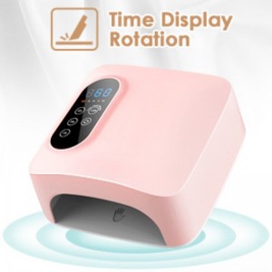 M&r 601pro 72w безжична светодиодна лампа за нокти, акумулаторна LED сушилня за нокти, 15600mah безжичен бърз лампа за къдрене на ноктите, про...