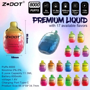 8000 пуфса за еднократна употреба vape електронни цигари