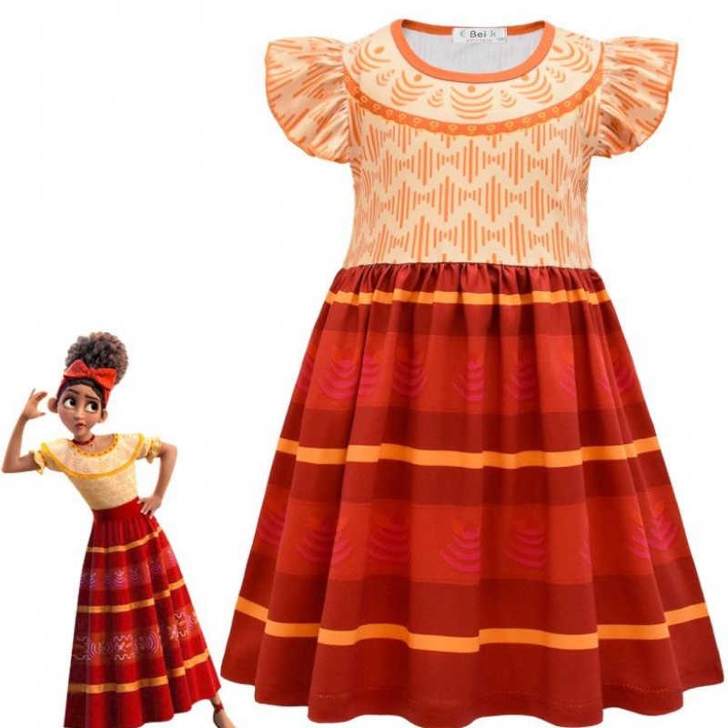 2022 Magic House Kids Dress Up Costume Festival Косплей рокля с къс ръкав принцеса рокля
