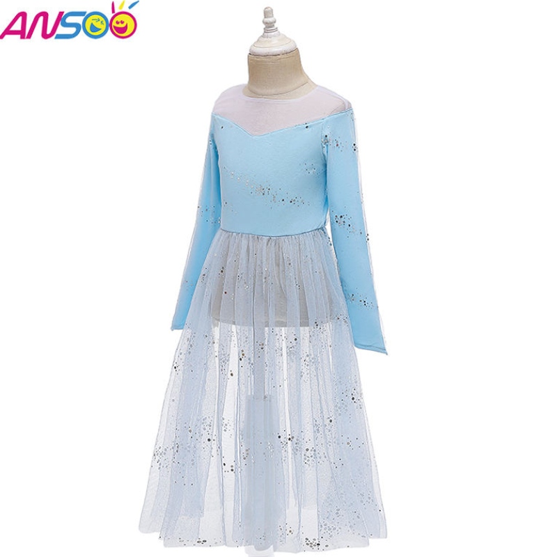 Ansoo Dress Up 2 Princess Elsa Anna Fashion Dress Костюм Elsa 2 Movie 2 рокля за 2-13 години момичета