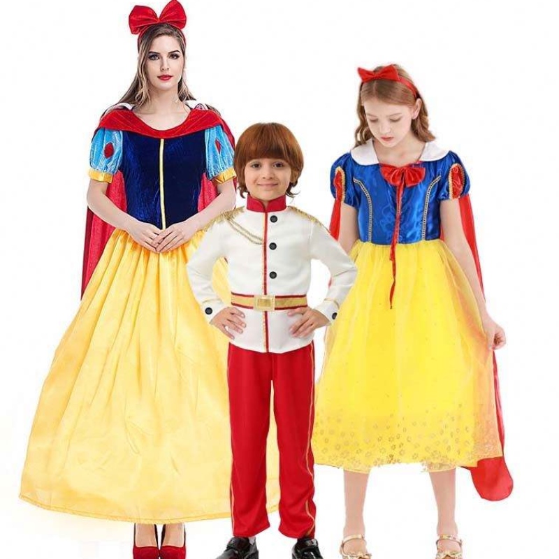Костюми Лято деца момиче принцеса бутер ръкав Снежанка костюм рокля HCSW-002