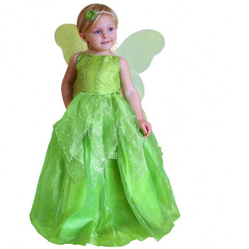 Фантастичен Хелоуин Коледно парти рокля 2-11y Little Girl Princess Tinker Bell Костюм HCTB-002