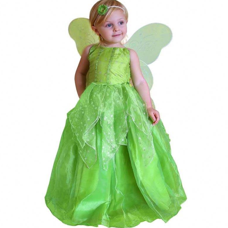 Фантастичен Хелоуин Коледно парти рокля 2-11y Little Girl Princess Tinker Bell Костюм HCTB-002