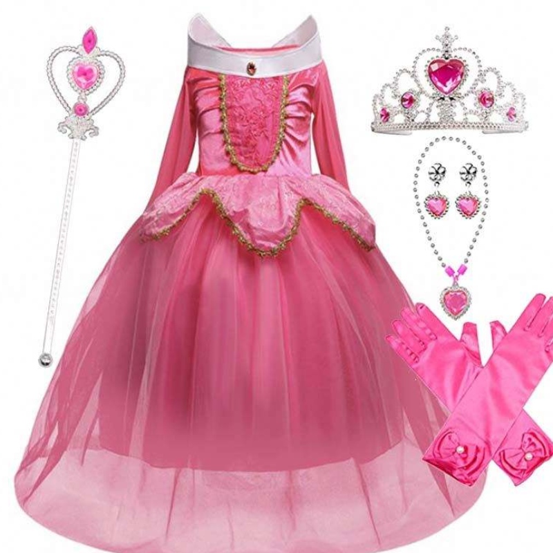 Костюм за Хелоуин Деца Спяща красавица Принцеса Парти момичета Костюм рокля 2-10 години Aurora Princess Dress HCSP-002