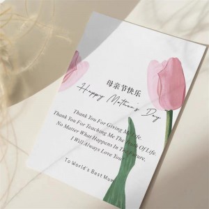 Поздравителни картички отпечатана крафт хартия за рожден ден персонализирано лого отпечатано 150g/200g/250g/300g хартия отпечатан подар...