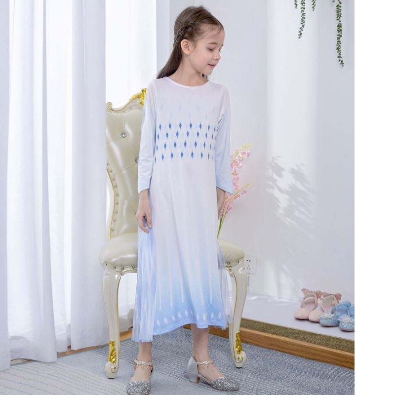 Baige White Princess Elsa Dress Girls рокли Хелоуин костюми за деца телевизия&филмови костюми