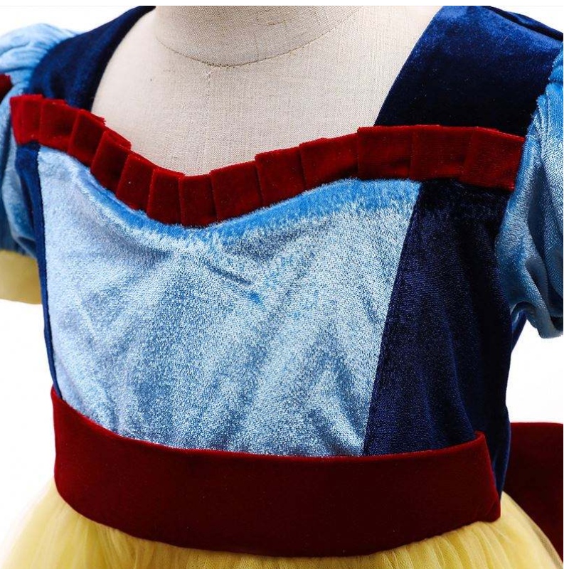 Baige New Style Snow White Sofiya Princess Dress с къси ръкави Хелоуин парти рокля за момичета